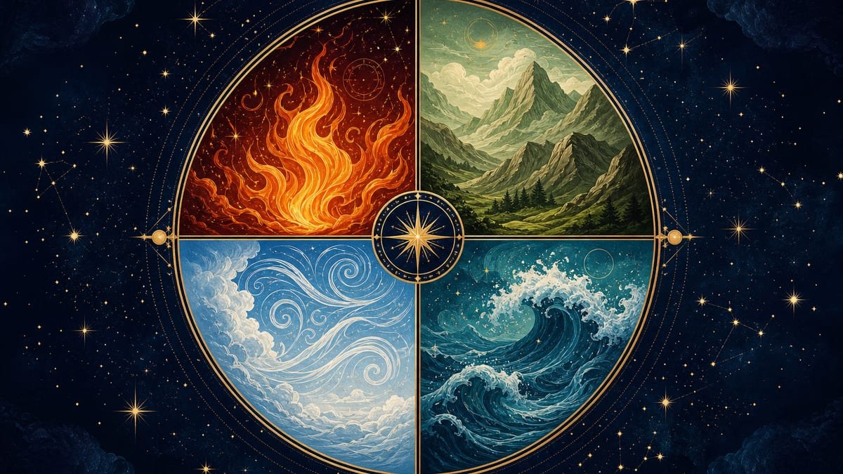 Zodiac elements Fire Earth Air Water